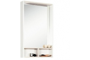 Зеркальный шкаф Акватон Йорк 60 (1A170102YOAY0) белый/выбеленное дерево