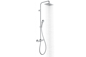 Душевая система Showerpipe 230 1jet с термостатом Hansgrohe Vernis Shape 26286000 хром