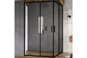BLSRV2K-100 черный+Transparent, дверь для комбинации с дверью