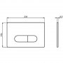 R0117AA OLEAS™ M1 SmartFlush Механическая панель смыва (для комбинации с комплектом SmartFlush R018667 - заказывается дополнительно), двойной смыв