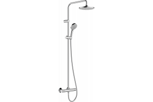 Душевая система Showerpipe 200 1jet с термостатом Hansgrohe Vernis Blend 26276000, хром