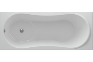 Акриловая ванна АКВАТЕК Афродита 150x70 AFR150-0000016 без гидромассажа, с фронтальным экраном (слив слева, вклеенный каркас)