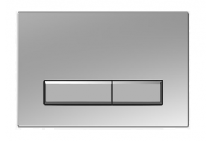 KDI-0000023 (009B) Панель смыва Slim  Хром глянец  (клавиша прямоугольная)