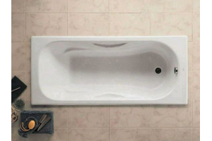 Ванна чугунная "РОКА-Малибу", 170х75, противоскользящее покрытие, без отв. для ручек 7.2309.6.000.0