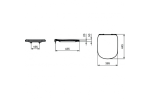 Крышка-сиденье для унитаза Ideal Standard Tesi T3527V3