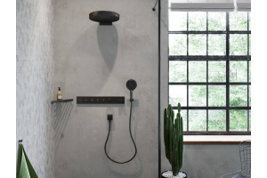 Ручной душ Hansgrohe Rainfinity 130, 3 типа струи 26864670, чёрный матовый