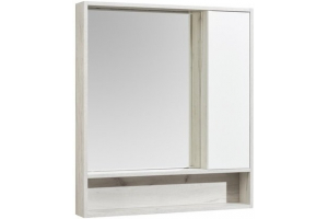 Зеркальный шкаф Акватон Флай 80x91 1A237702FAX10 белый/дуб