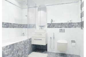 Janis Blue интерьер плитка для ванной