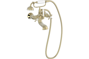 E24313-BGG CLEO 1889 смеситель для ванны бежевое золото