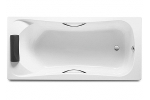 Ванна "РОКА-BECOOL", 180х80х50см  (прямоугольная белая с отверстиями под ручки) Z.RU93.0.278.2