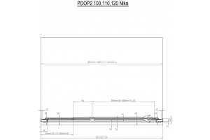 Душевая дверь двухэлементная Ravak Pivot PDOP2-100 (белестящий+транспарент) 03GA0C00Z1