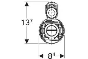 Запасной сливной клапан двойного смыва Geberit Typ290 282.303.21.2