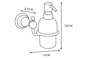 Дозатор жидкого мыла Azario ELVIA f92a60a8-6c60-11e7-ab6d-0cc47a229781, Золото (AZ-91112G)