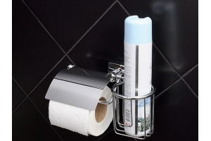 Держатель туалетной бумаги Fixsen Kvadro, Хром (FX-61309+10)