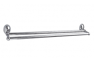 Полотенцедержатель Fixsen Briz трубчатый двойной, хром (GR-3002)