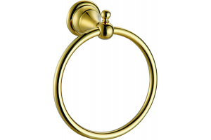 Полотенцедержатель Azario ELVIA кольцо, золото (AZ-91111G)