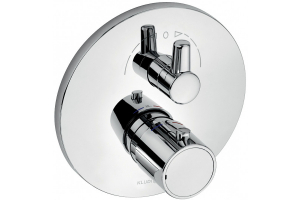 Смеситель для ванны и душа KLUDI ZENTA с термостатом с запорным вентилем-переключателем, внешняя часть, хром (388300545)