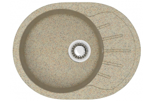 Кухонная мойка AZARIO Light 575х440х215) искусственный мрамор, цвет Песочный (CS00079922)