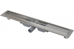 APZ106-300 Smart - Водоотводящий желоб с порогами для цельной решетки, с горизонтальным сливо (сталь)