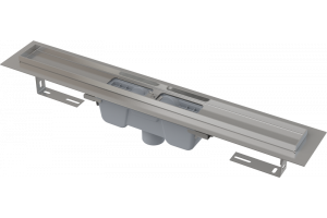 Душевой лоток Alcadrain с порогами для перфорированной решетки, вертикальный сток (APZ1001-850)