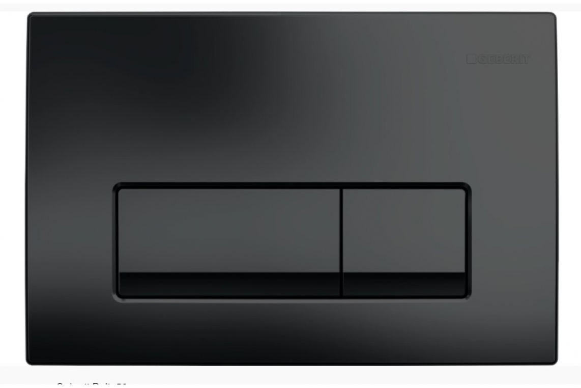 Кнопка смыва Geberit Delta 24.6х2.3х16.4 для инсталляции, пластик, цвет Черный (115.119.DW.1)