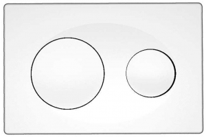 Кнопка смыва Azario 24.8х2.9х16 , пластик, цвет Белый (AZ-8200-0012)