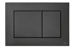 Кнопка смыва TECE TECEnow 22х0.5х15 для инсталляции, пластик, цвет Черный матовый (9240407)