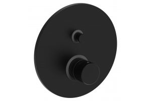 Смеситель для душа Paffoni LIGHT встраиваемый, на 2 выхода, девиатор-кнопка, черный матовый (JO015NO)