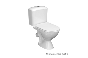 Унитаз-компакт КЕРАМИН Капри мягкое сиденье Инкоэр однорежимн белый с1 (CS00077198)