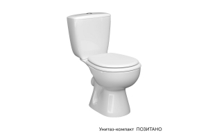 Унитаз-компакт КЕРАМИН Позитано мягкое сиденье Инкоэр однорежимн белый с1 (CS00077208)