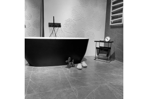 Смеситель для ванны Paffoni LIGHT с ручным душем, встраиваемый, на 2 выхода, черный матовый (LIG001NO)