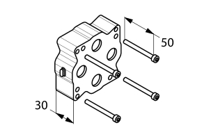 Удлинитель для внутренней части смесителя Kludi Flexx.Boxx бежевый (7300600-00)