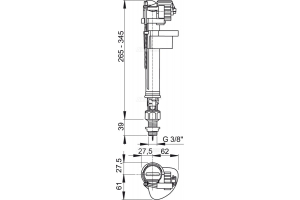 A17-3/8" Впускной механизм с нижней подводкой