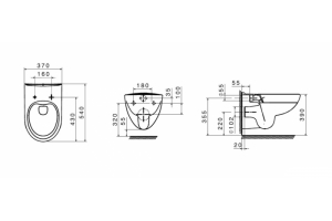 ПЭК Roca Victoria Pack подвесной унитаз Rimless + инсталляция + Slim сиденье дюропласт (7.8931.0.501.0)