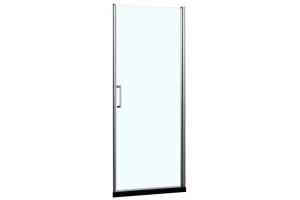 Душевая дверь Azario Alberta распашная 80х190, толщина полотна 6мм универсальная, цвет профиля серебро