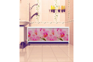 Экран для ванны Метакам"Ультра легкий" АРТ 168 Дикая Орхидея (CS00020538)