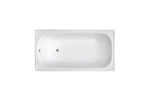 Ванна стальная WhiteWave Classic 150*75 в комплекте с белыми подставками (CL-1500)