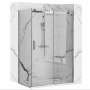 Душевое ограждение Loranto 100x120x190 прозрачное закаленное стекло 8 мм, Easy clean, профиль серебро, без поддона (CS-22111-120*100)