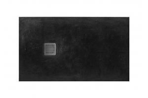 Душевой поддон Roca TERRAN 1400x800 с сифоном и решеткой, черный (AP10157832001400)